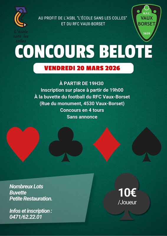 Loisirs Concours Belote