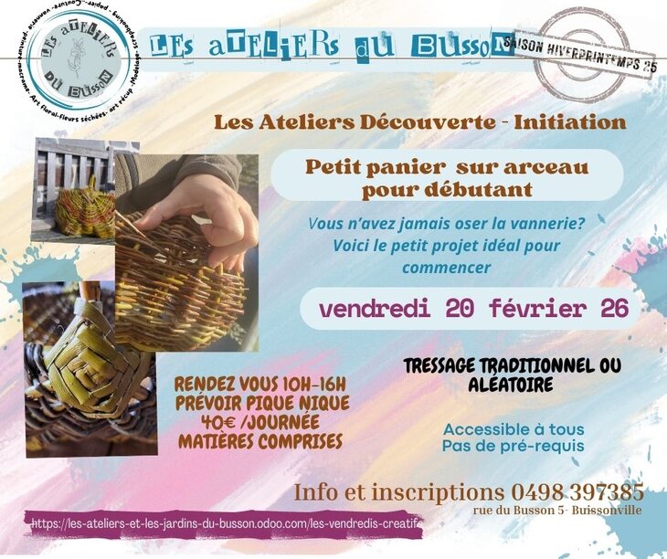 Stages,cours Panier osier