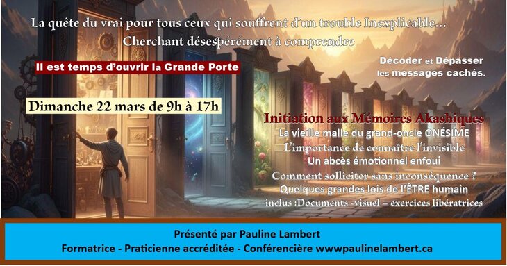 Stages,cours Initiation Mémoires Akashiques