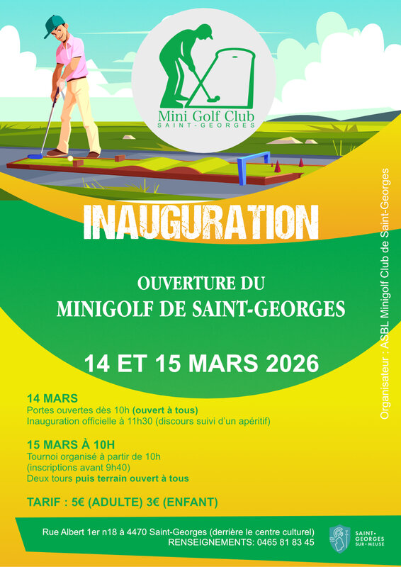 Loisirs Inauguration ouverture Minigolf Saint-Georges