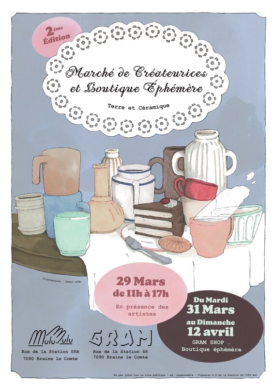 Loisirs Marché créateurices - terre & céramique Gram X mulu·mulu