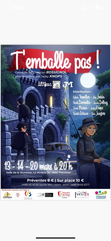 Spectacles Pièce théâtre « t’emballe pas »