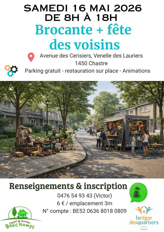  Brocante + fête voisins