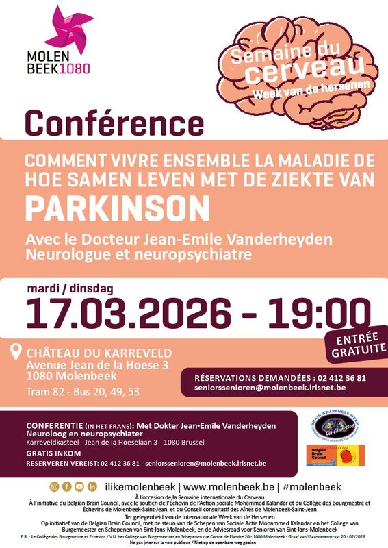 Conférences Comment vivre ensemble maladie Parkinson