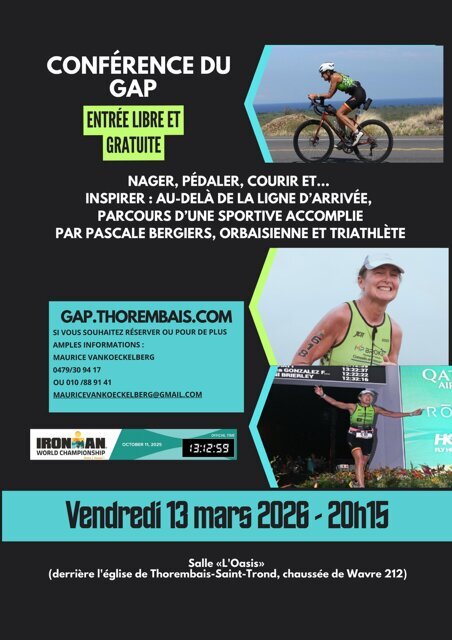 Conférences Conférence Thorembais : Pascale Bergiers  performer l IRON d  Haway