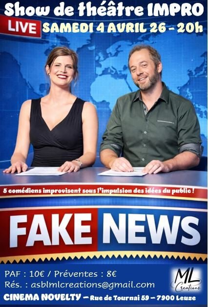 Spectacles Fake News - Show d improvisation théâtrale