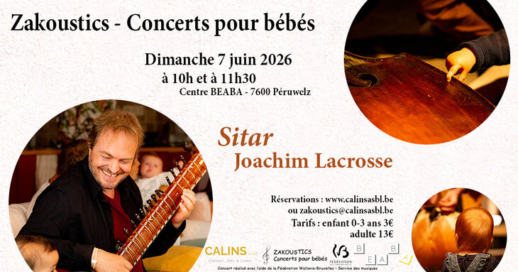 Concerts Zakoustics - Concert pour bébés ans - Sitar - Centre Beaba