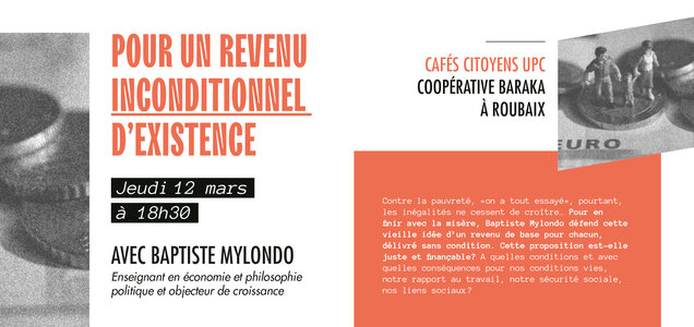 Conférences Café citoyen Pour revenu inconditionnel d existence