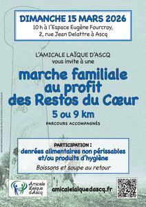 Loisirs Marche familiale profit Restos Coeur