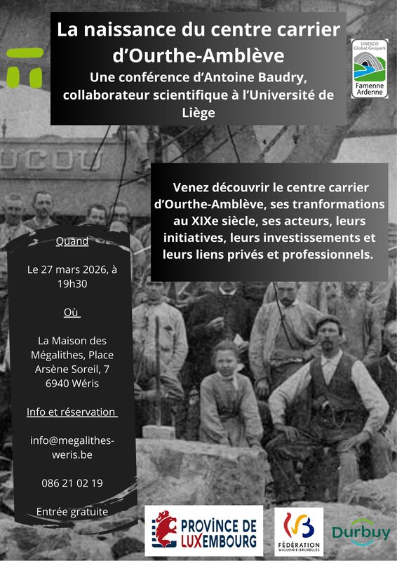 Conférences La naissance centre carrier d’Ourthe-Amblève