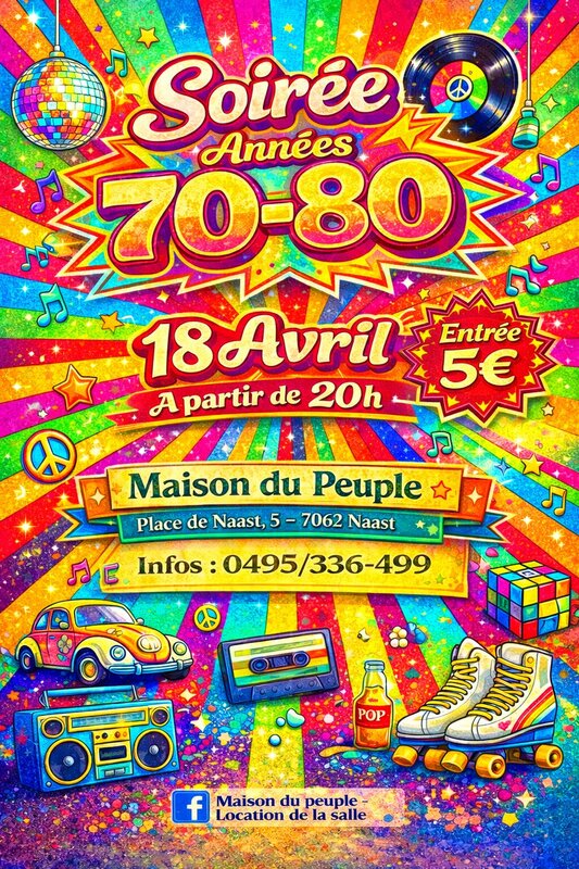 Soirées Soirée années 70-80