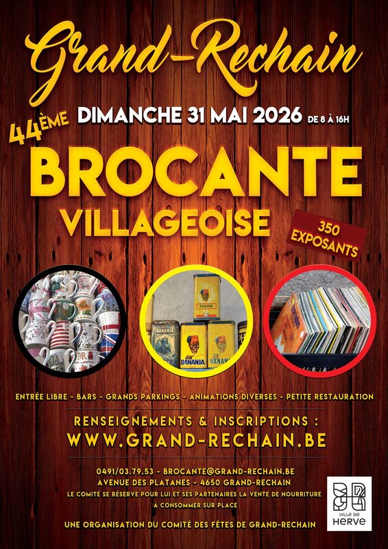  44ème Brocante Villageoise Grand-Rechain (Herve)