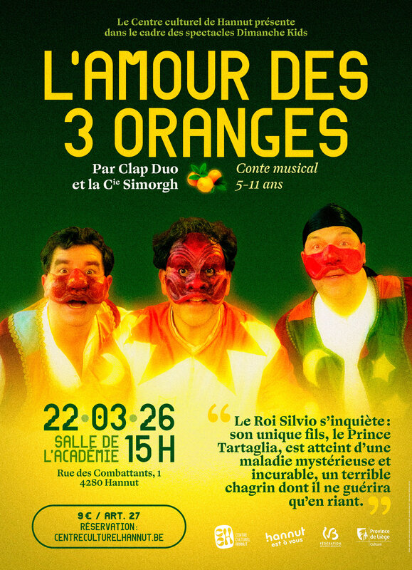 Spectacles L’amour 3 oranges : Clap et Cie Simorgh