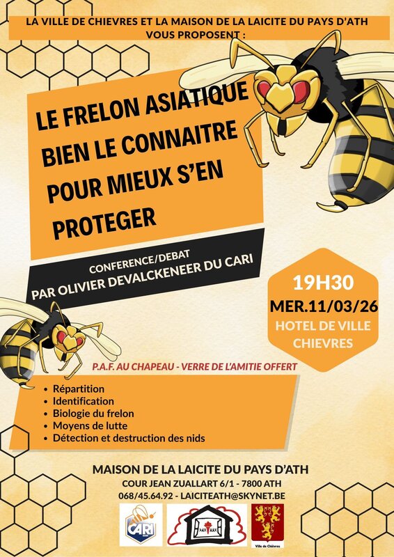 Conférences Le frelon asiatique : bien connaître pour mieux s en protéger.