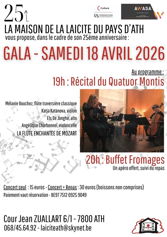 Concerts Prestation Quatuor Montis
