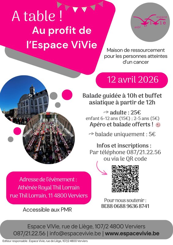 Loisirs A table ! profit l Espace ViVie