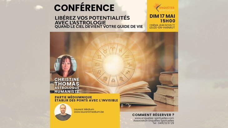 Conférences Libérez potentialités avec l Astrologie avec Christine Thomas