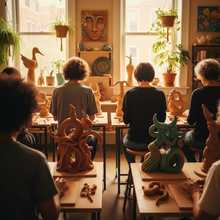 Stages,cours Atelier Art-thérapie pour adultes - Modelage Intuitif Argile