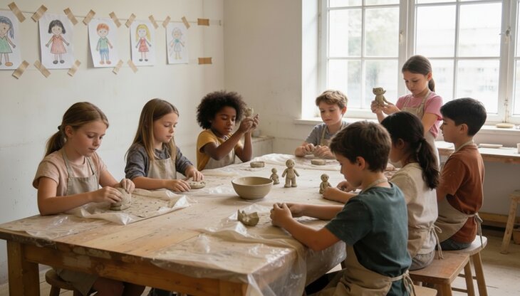 Stages,cours Atelier Art-thérapie pour enfants - Modelage Intuitif Argile