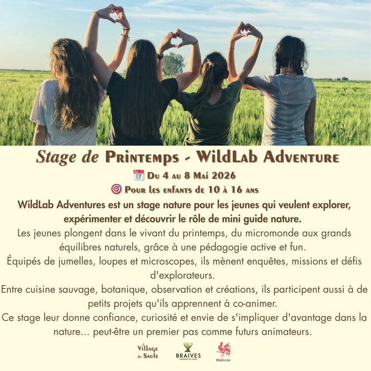 Stages,cours WildLab Adventures Mini-guide nature herbe