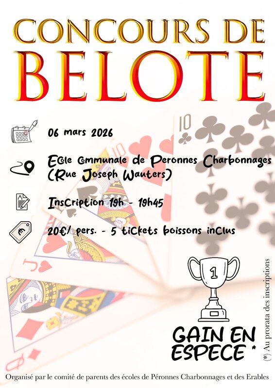 Loisirs Concours belote