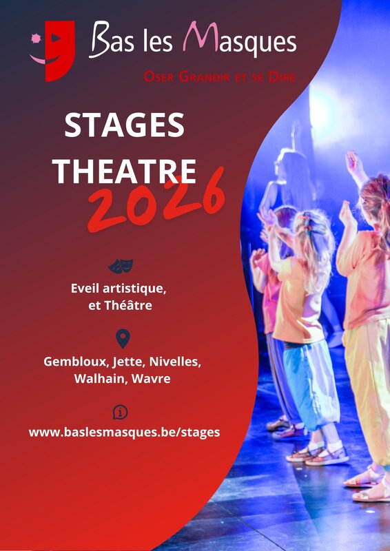Stages,cours Stage théâtre Wavre Juillet