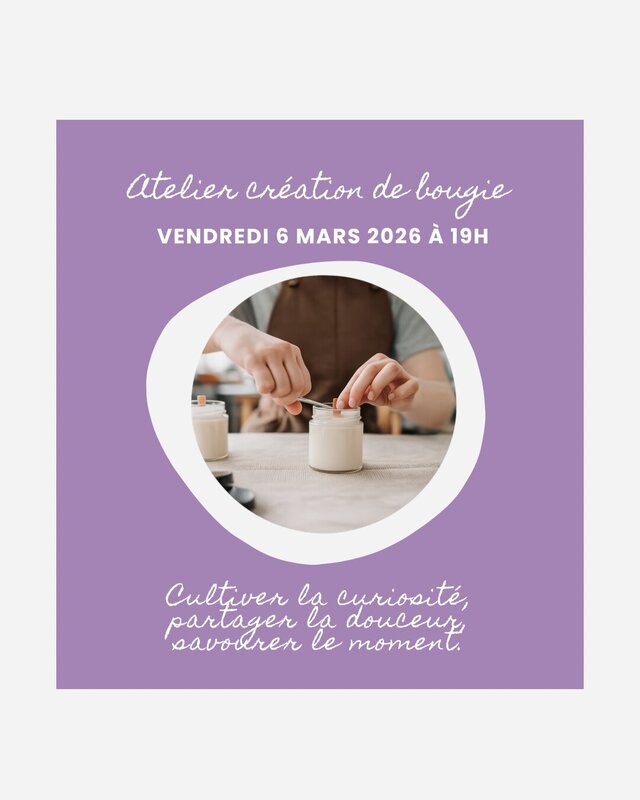 Stages,cours Atelier création bougie