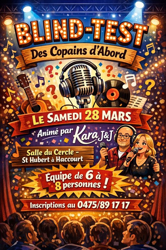 Soirées Blind-Test copains d abords