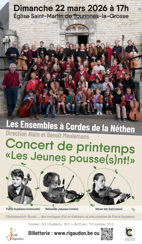 Concerts Concert printemps Ensembles Cordes la Néthen