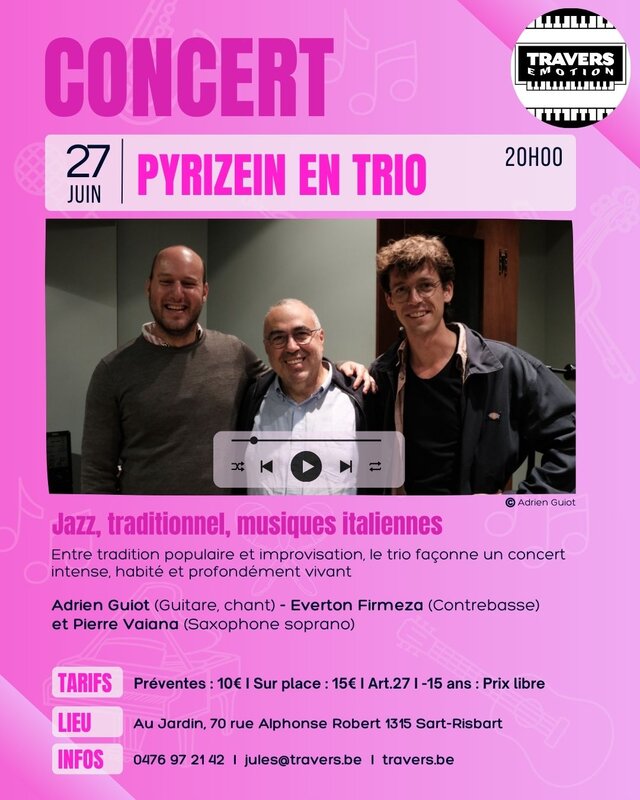 Concerts Concert : Pyrizein trio