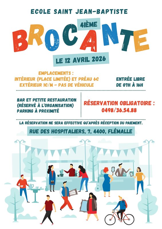  Quatrième Brocante Ecole Saint Jean-Baptiste (intérieur extérieur)