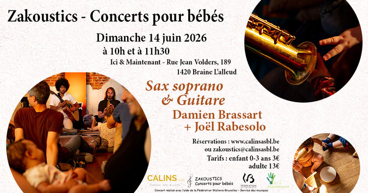 Concerts Zakoustics - Concert pour bébés ans - Soprano & guitare - & Maintena