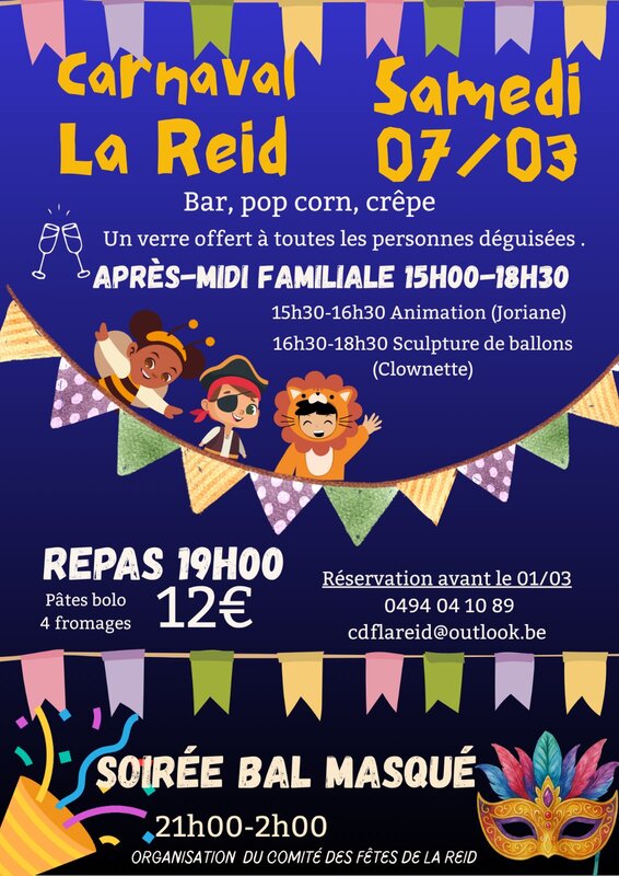 Soirées Bal masqué / Soirée carnavalesque