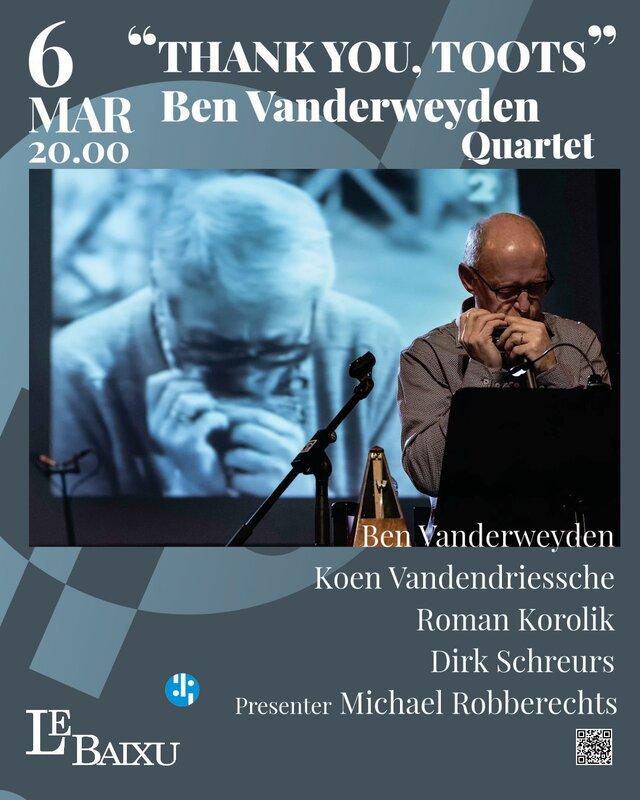 Concerts Ben Vanderweyden Quartet - Thank You, Toots 
