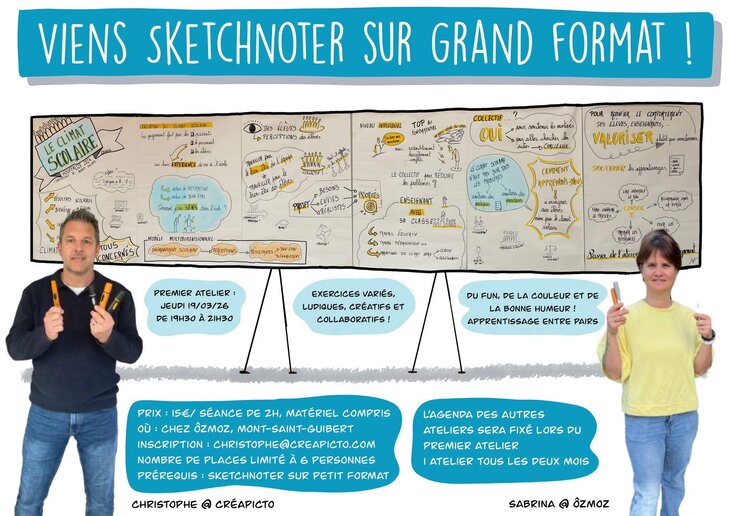 Stages,cours Viens sketchnoter grand format