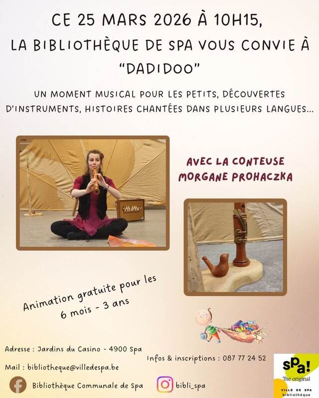 Spectacles Carabistouilles : Heure conte pour petits