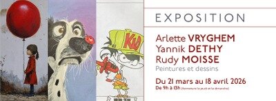 Expositions Exposition : Arlette Vryghem, Yannik Dethy & Rudy Moisse