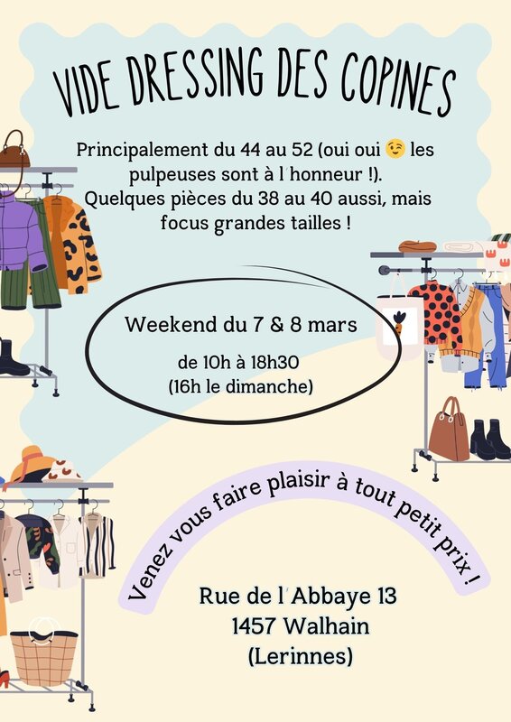 Loisirs Vide dressing spécial « Pulpeuses »