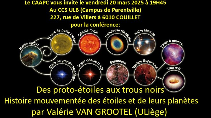 Conférences Des proto-étoiles trous noirs : l’histoire mouvementée étoiles de leu