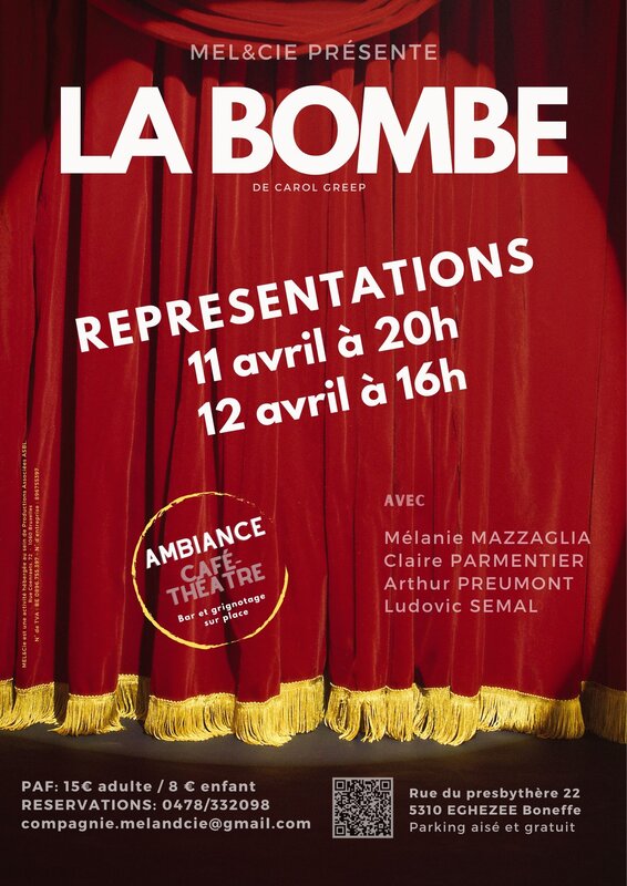 Spectacles La Bombe - pièce théâtre