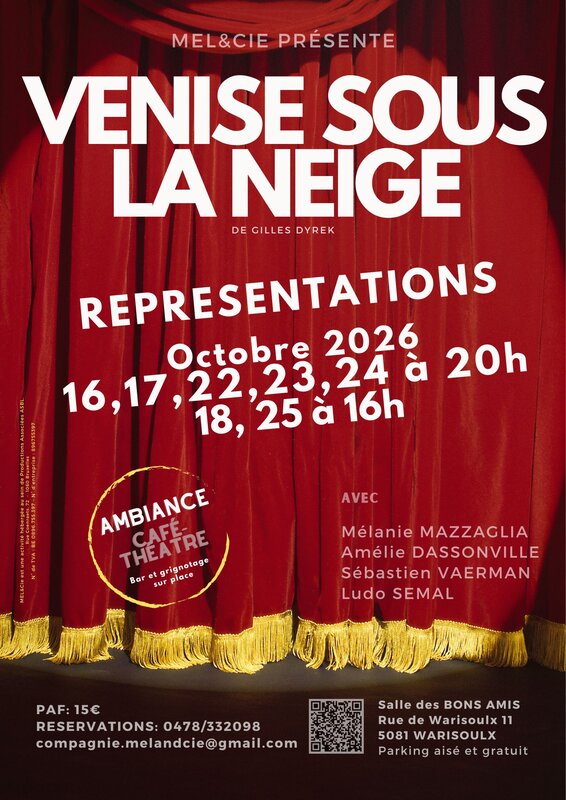 Spectacles Venise sous neige - Pièce théâtre