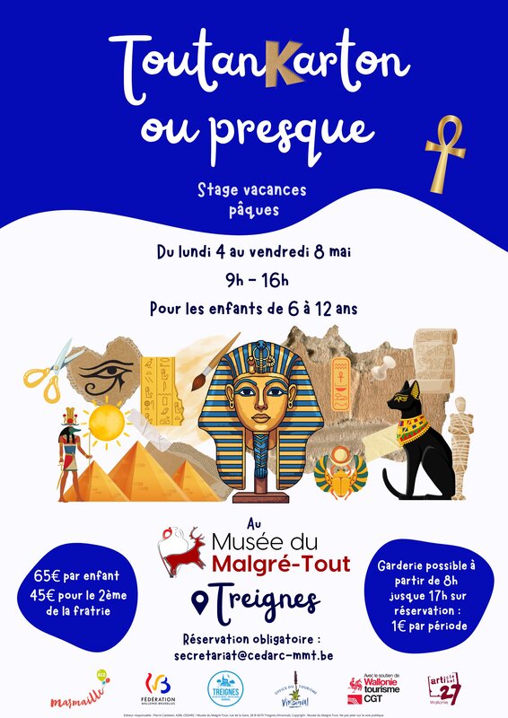 Stages,cours  Toutankarton presque  : stage enfant