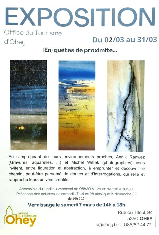 Expositions Vernissage l exposition:(En)quête proximité