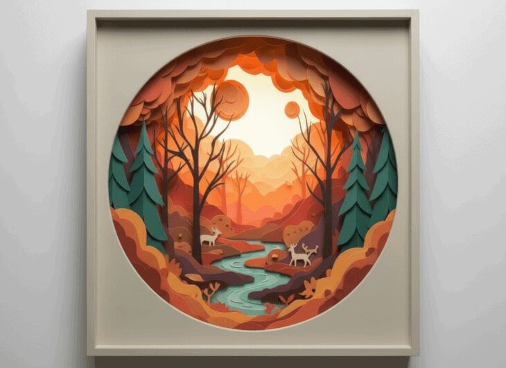 Loisirs Mercredis  Nature créative  - Forêt papier