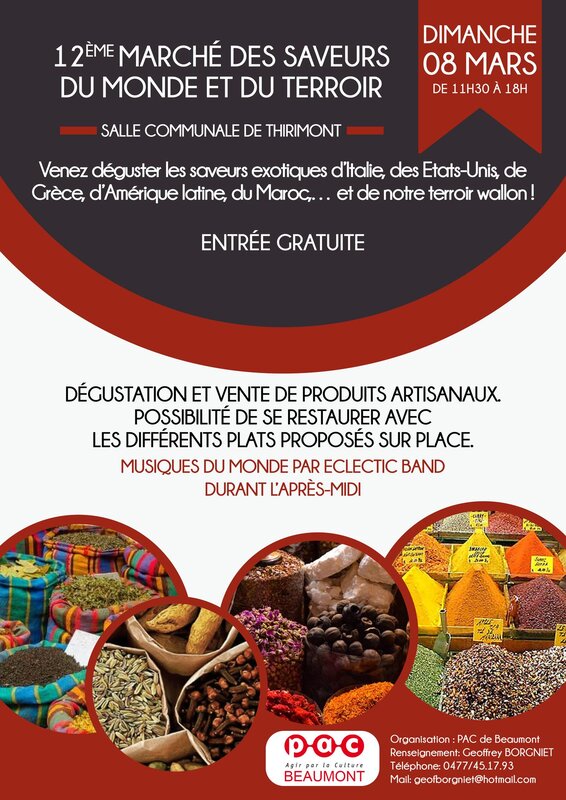 Loisirs 12e  Marché Saveurs monde du terroir 