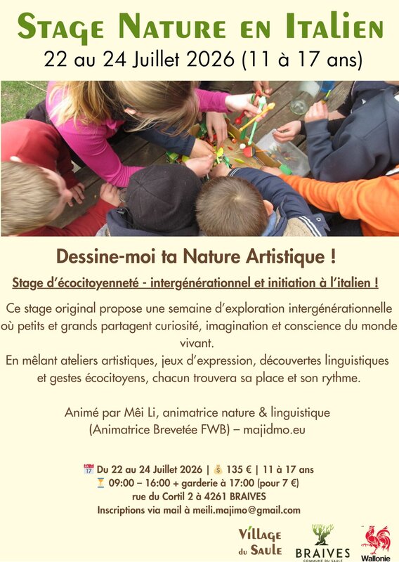 Stages,cours Stage Nature immersion - Italien