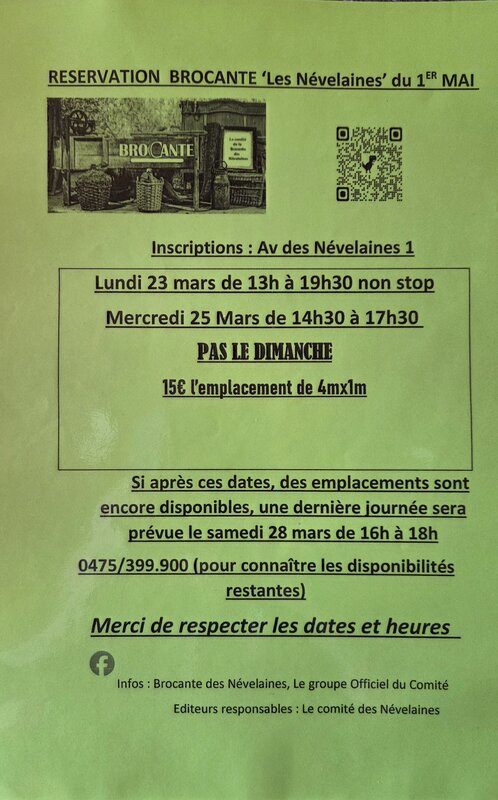  Brocante, vide grenier.