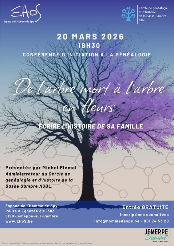 Conférences Conférence d initiation la généalogie - l arbre mort l arbre fleurs