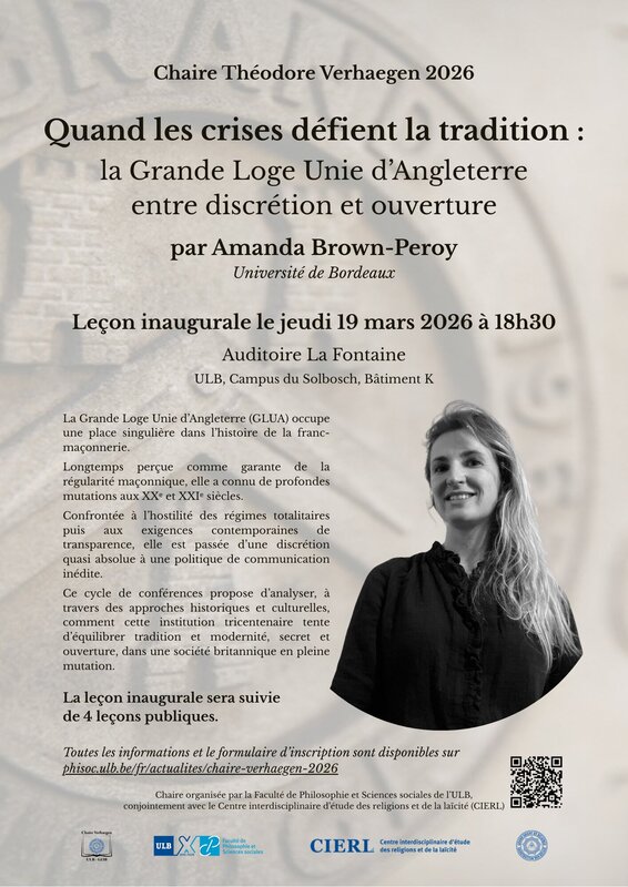 Conférences Chaire Verhaegen  avec Amanda Brown-Peroy