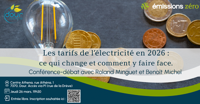Conférences Tarifs l’électricité 2026 Pour tout comprendre les changements venir, rende